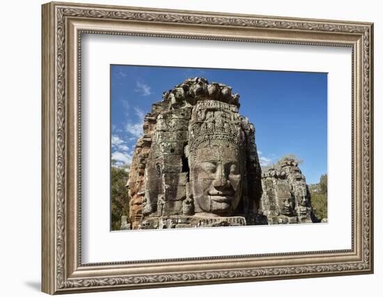 Faces Thought to Depict Bodhisattva Avalokiteshvara, Angkor World Heritage Site-David Wall-Framed Photographic Print