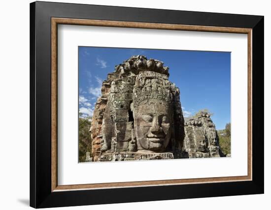 Faces Thought to Depict Bodhisattva Avalokiteshvara, Angkor World Heritage Site-David Wall-Framed Photographic Print