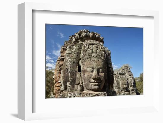 Faces Thought to Depict Bodhisattva Avalokiteshvara, Angkor World Heritage Site-David Wall-Framed Photographic Print