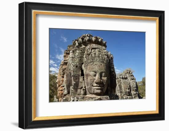 Faces Thought to Depict Bodhisattva Avalokiteshvara, Angkor World Heritage Site-David Wall-Framed Photographic Print