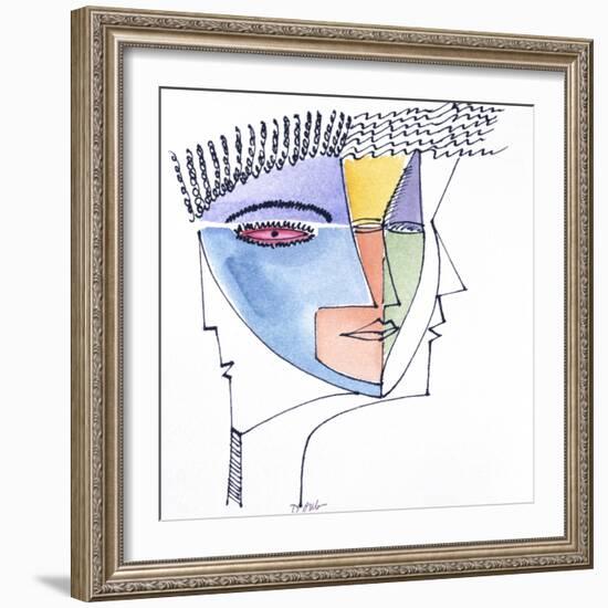 Faces V-Diana Ong-Framed Giclee Print