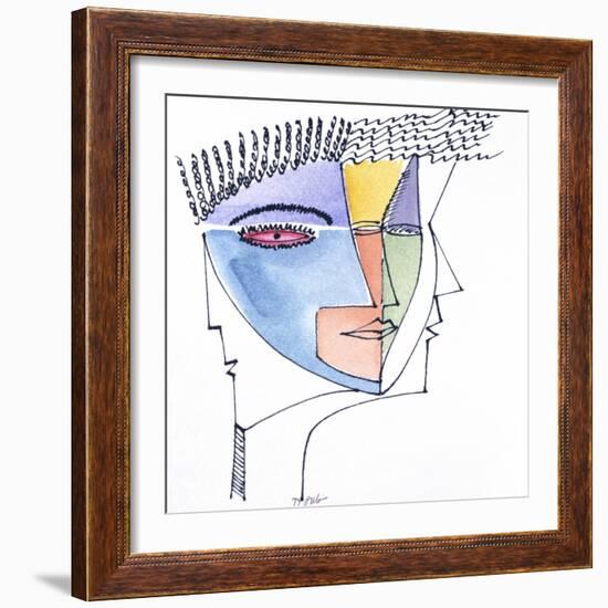 Faces V-Diana Ong-Framed Giclee Print