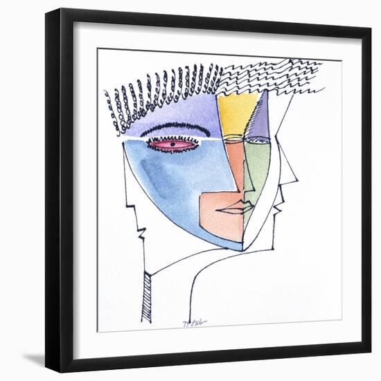 Faces V-Diana Ong-Framed Giclee Print