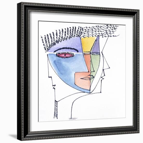 Faces V-Diana Ong-Framed Giclee Print