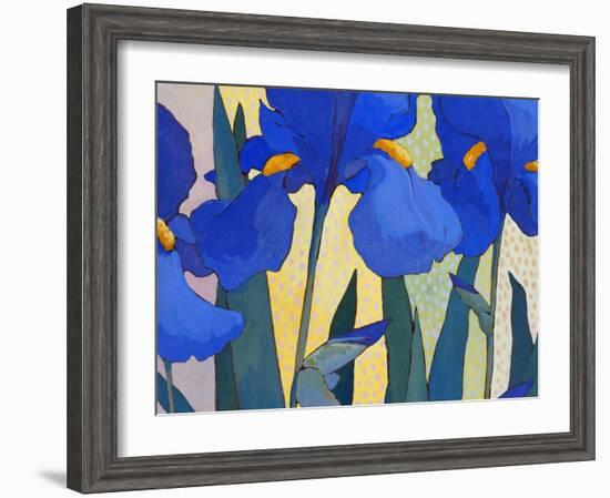 Faceted Irises-John Newcomb-Framed Giclee Print