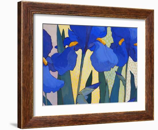 Faceted Irises-John Newcomb-Framed Giclee Print