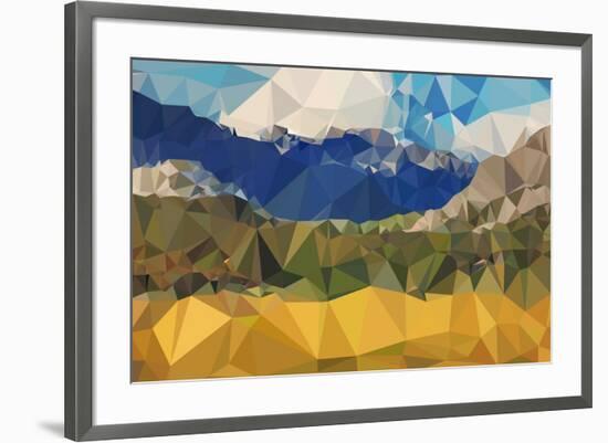 Faceted Valley-THE Studio-Framed Premium Giclee Print