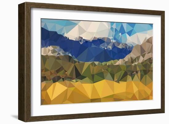 Faceted Valley-THE Studio-Framed Giclee Print