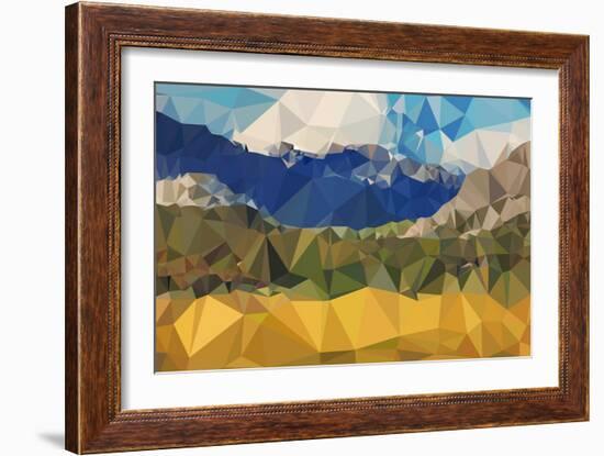 Faceted Valley-THE Studio-Framed Giclee Print