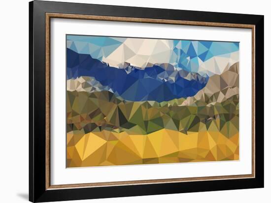 Faceted Valley-THE Studio-Framed Giclee Print