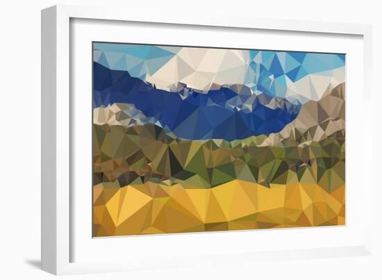 Faceted Valley-THE Studio-Framed Giclee Print