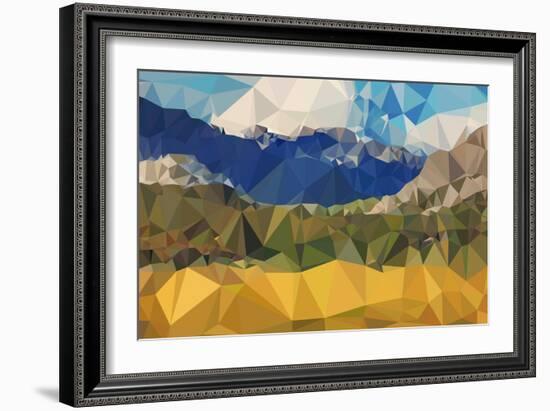 Faceted Valley-THE Studio-Framed Giclee Print