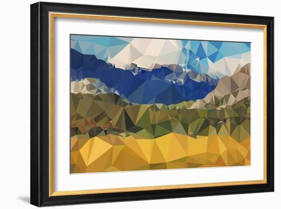 Faceted Valley-THE Studio-Framed Giclee Print