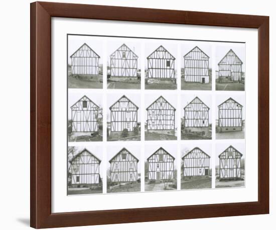 Fachwerkhauser-Bernd & Hilda Becher-Framed Art Print