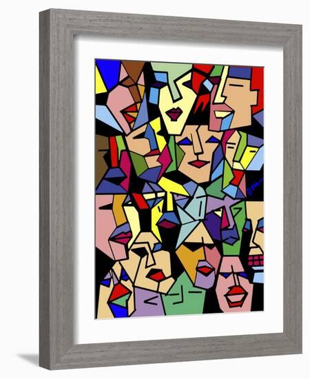 Facial Planes-Diana Ong-Framed Giclee Print
