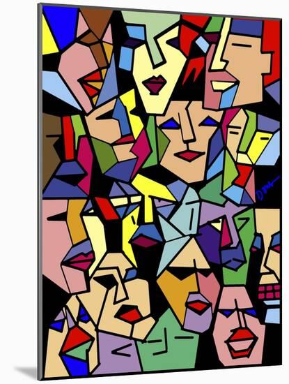 Facial Planes-Diana Ong-Mounted Giclee Print