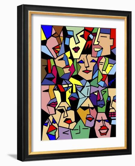 Facial Planes-Diana Ong-Framed Giclee Print