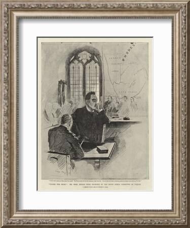 Facing the Music, Mr Cecil Rhodes Being Examined by the South Africa  Commitee of Inquiry' Giclee Print - Sydney Prior Hall | Art.com