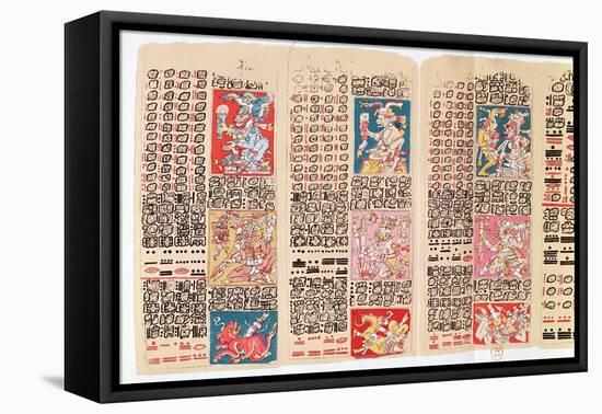 Facsimile Copy of a Page of the Dresden Codex-null-Framed Premier Image Canvas