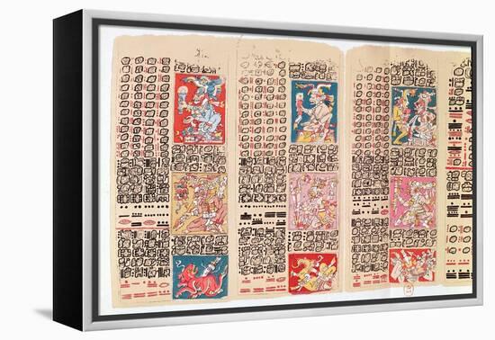 Facsimile Copy of a Page of the Dresden Codex-null-Framed Premier Image Canvas