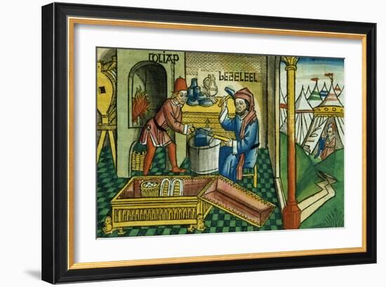 Facsimile Copy of Exodus 31 2-8 Bezalel and Oholiab Making the Ark of the Covenant-null-Framed Giclee Print