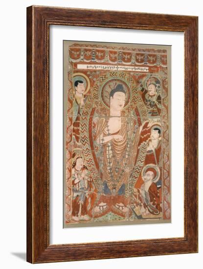 Facsimile of Cave Temple Paintings Now in the Koeniglichen Museum, Berlin-German-Framed Giclee Print