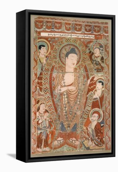 Facsimile of Cave Temple Paintings Now in the Koeniglichen Museum, Berlin-German-Framed Premier Image Canvas
