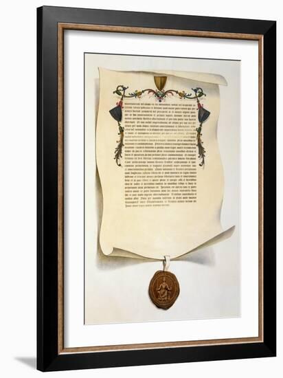 Facsimile of the Magna Carta-J. Harris-Framed Giclee Print