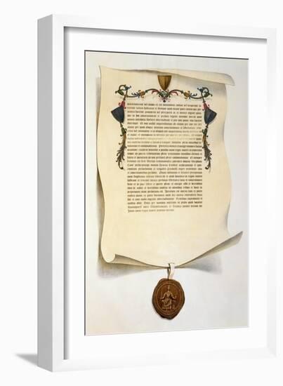 Facsimile of the Magna Carta-J. Harris-Framed Giclee Print