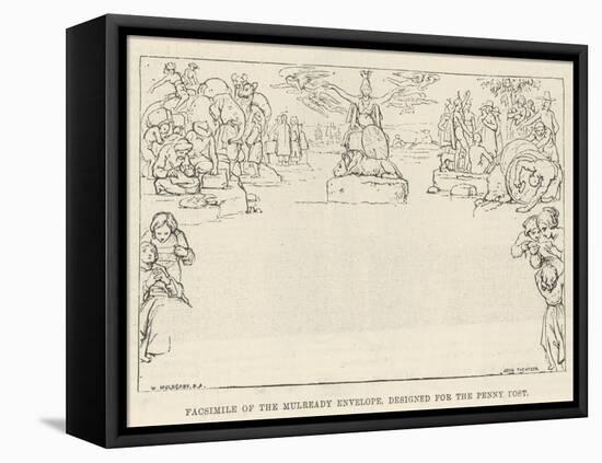 Facsimile of the Mulready Envelope, Designed for the Penny Post-William Mulready-Framed Premier Image Canvas