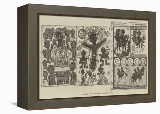 Facsimile of Two Pages of an Abyssinian Bible-null-Framed Premier Image Canvas