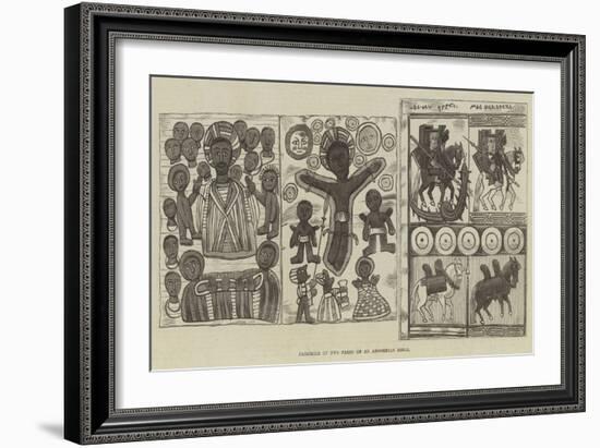 Facsimile of Two Pages of an Abyssinian Bible-null-Framed Giclee Print