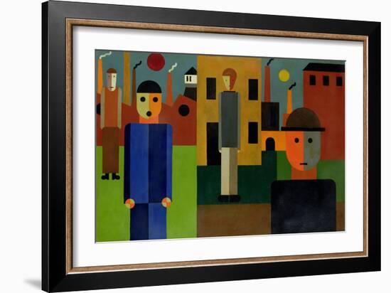 Factories, 1926-Franz W. Seiwert-Framed Giclee Print