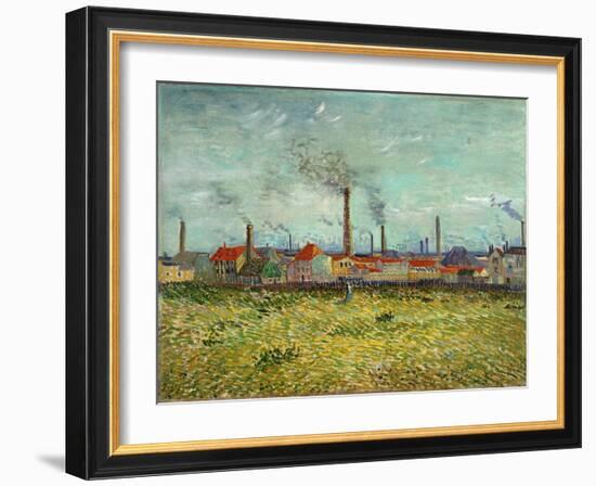 Factories at Clichy, 1887-Vincent van Gogh-Framed Giclee Print