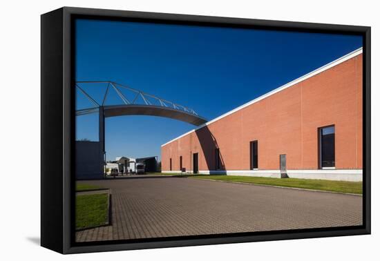 Factory building design by Alvaro Siza, Vitra Design Museum, Weil am Rhein, Baden-Wurttemberg, G...-null-Framed Premier Image Canvas