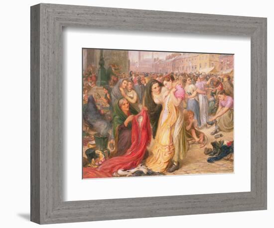 Factory Girls at the Old Clothes Fair, Knott Mill, 1875-Frederic James Shields-Framed Giclee Print