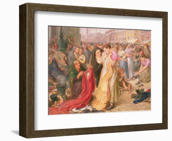 Factory Girls at the Old Clothes Fair, Knott Mill, 1875-Frederic James Shields-Framed Giclee Print