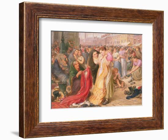 Factory Girls at the Old Clothes Fair, Knott Mill, 1875-Frederic James Shields-Framed Giclee Print