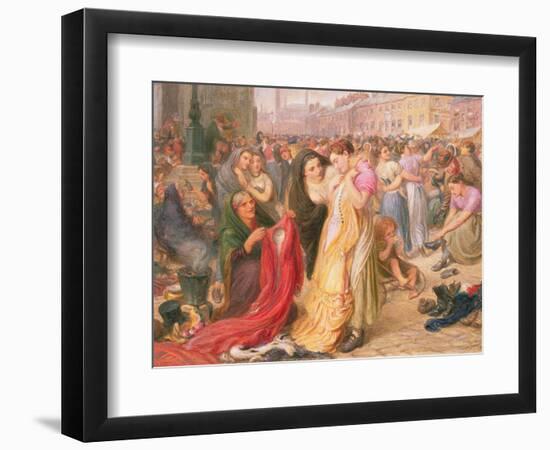 Factory Girls at the Old Clothes Fair, Knott Mill, 1875-Frederic James Shields-Framed Giclee Print