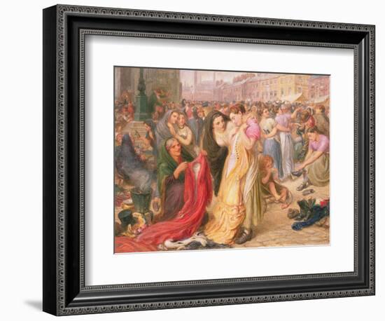 Factory Girls at the Old Clothes Fair, Knott Mill, 1875-Frederic James Shields-Framed Giclee Print