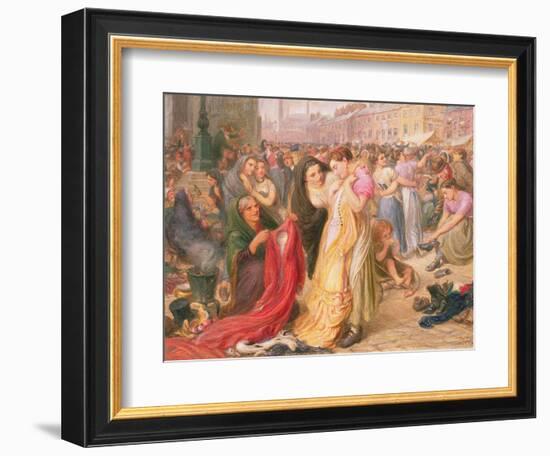 Factory Girls at the Old Clothes Fair, Knott Mill, 1875-Frederic James Shields-Framed Giclee Print