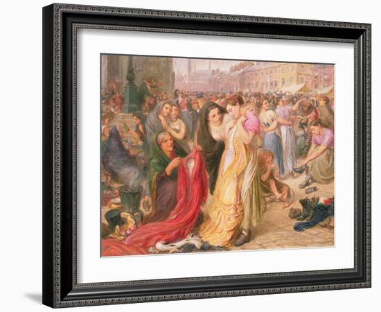 Factory Girls at the Old Clothes Fair, Knott Mill, 1875-Frederic James Shields-Framed Giclee Print