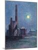 Factory in the Moonlight-Maximilien Luce-Mounted Giclee Print