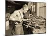 Factory Worker at the Paragon Rubber Company, Massachusetts, 1936-Lewis Wickes Hine-Mounted Photographic Print