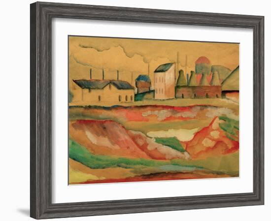 Factory-Auguste Macke-Framed Giclee Print