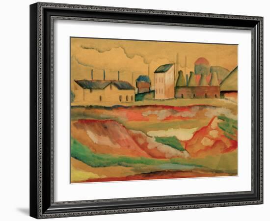 Factory-Auguste Macke-Framed Giclee Print