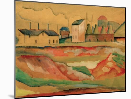 Factory-Auguste Macke-Mounted Giclee Print