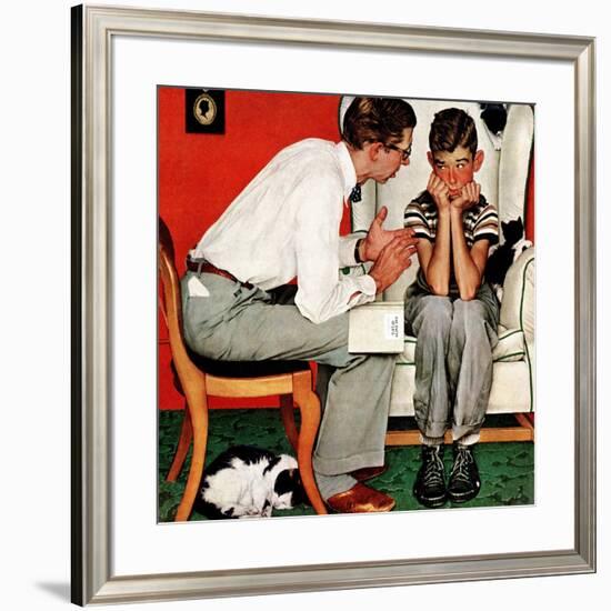 "Facts of Life", July 14,1951-Norman Rockwell-Framed Giclee Print