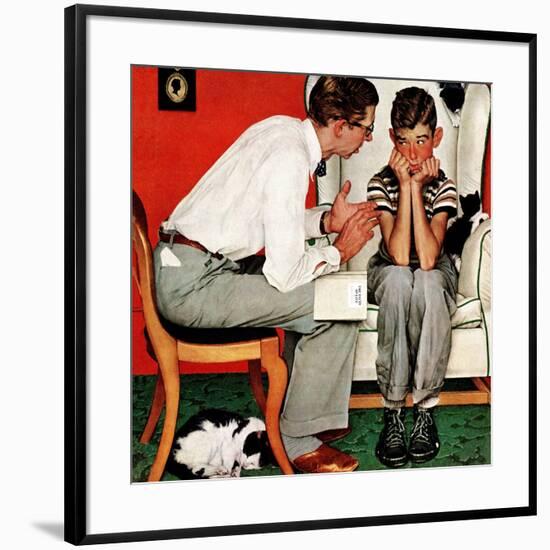 "Facts of Life", July 14,1951-Norman Rockwell-Framed Giclee Print