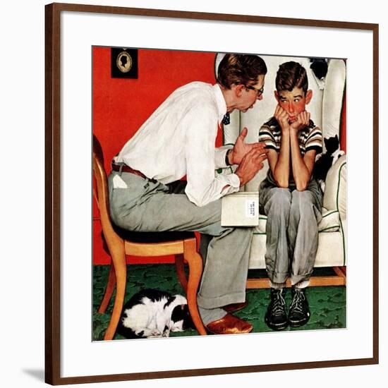 "Facts of Life", July 14,1951-Norman Rockwell-Framed Giclee Print